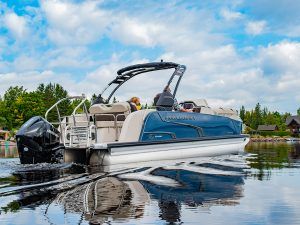 image of a princecraft boat in a lake in ste agathe des monts