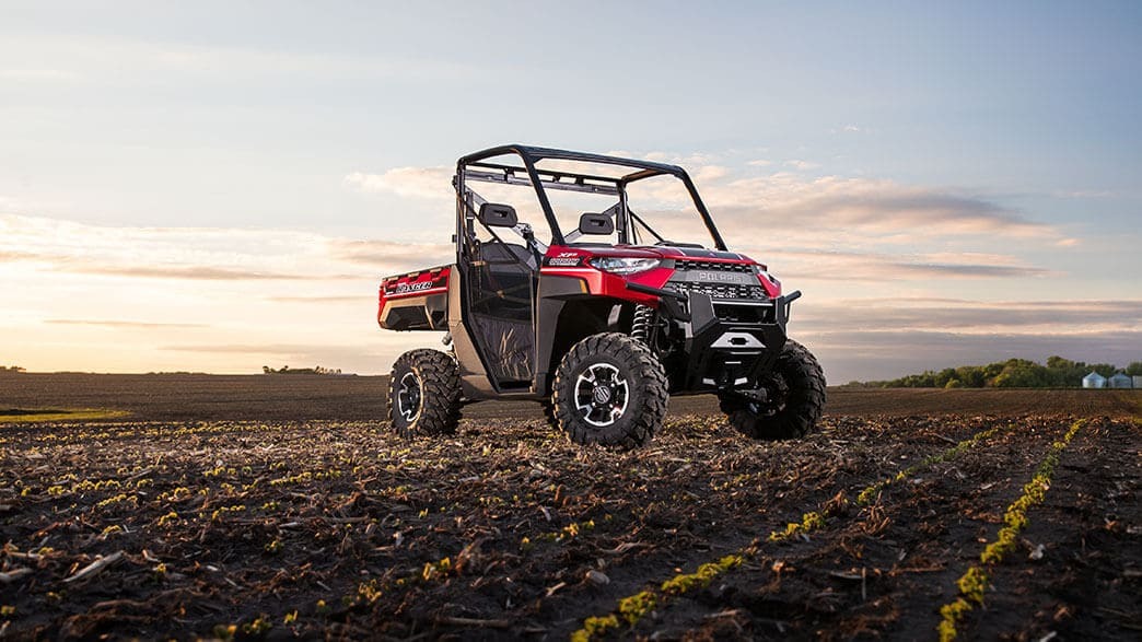 image of a red polaris ranger xp 1000 side by side